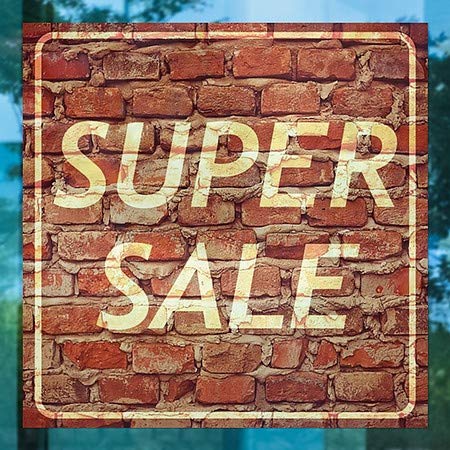 CGSignLab | Super Sale -Ghost Brick Brick נצמד חלון | 24 x24